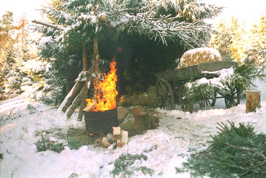 Julefrokost/telt