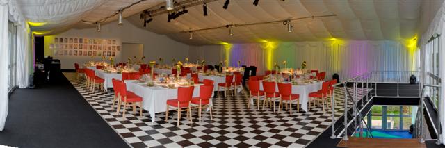 60s party in a 2-storey tent