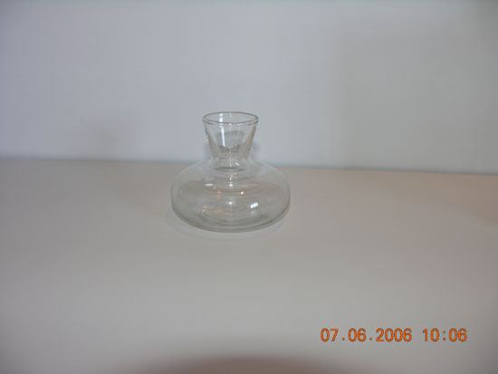 185-53211 Glass vase single height 7cm