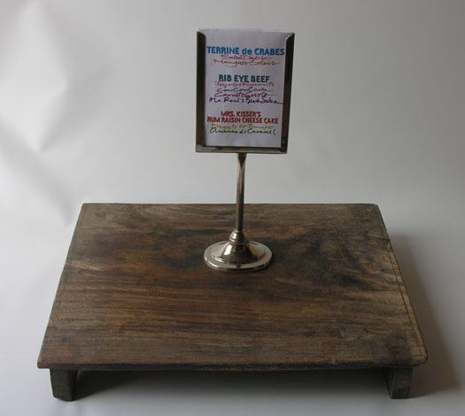 Cards for menu stand