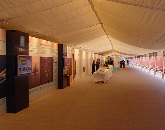 Exhibition in tent structures