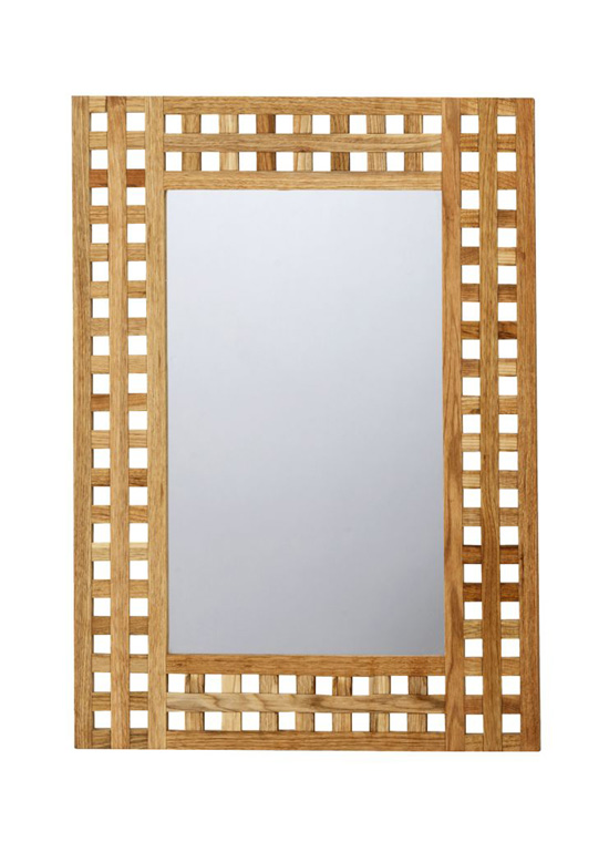 185-860502 Spejl FSC teak wood - 50 x 70 cm
