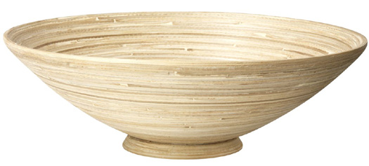 185-033440 Bamboo bowl Natural Diameter 30 cm x Height 12 cm