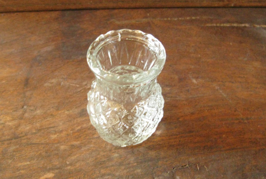 Glasvase enkelt Ø 5 cm h 8 cm