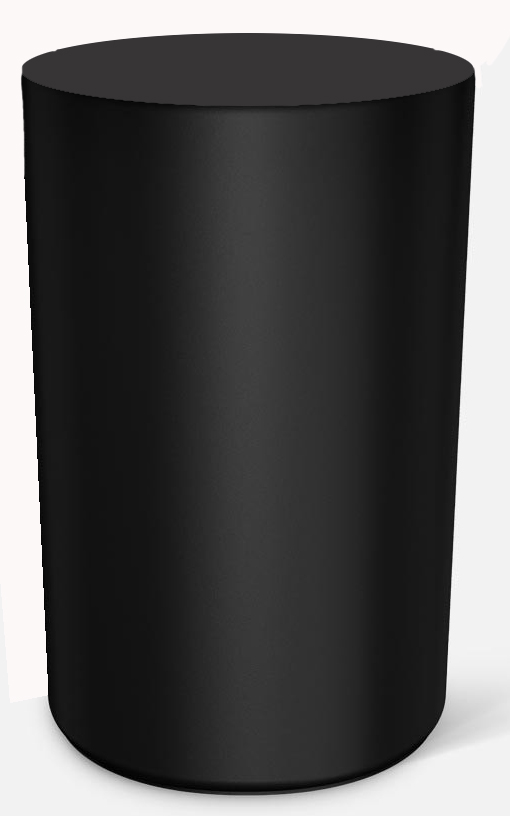 185-532530 Trash Cylinder Plastic black
