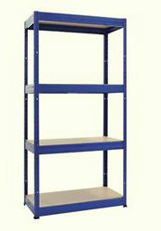Shelf w / 4 shelves 180x90x45 max loaded 175 kg