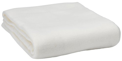 Plaid / Fleece Blanket 130x160 White