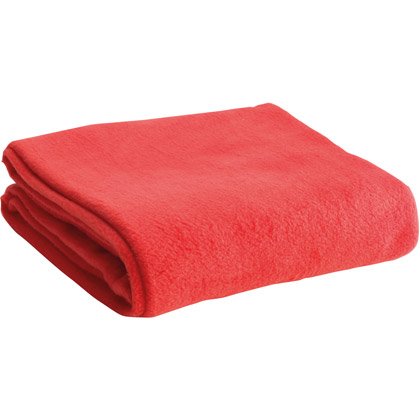 185-67504 Plaid / Fleece blanket 130x160 Red